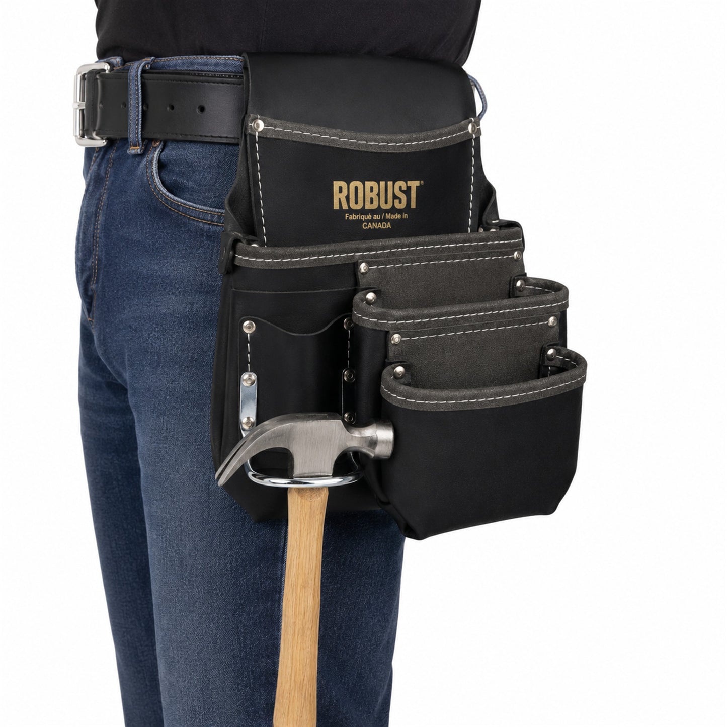 Sac à outils 4 poches avec porte marteau et insertion ROBUST - SF3324 | Camro Industrial