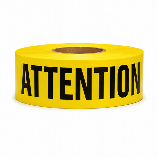RUBAN DE BARRICADE -ATTENTION JAUNE - LS3102AY | Camro Industrial