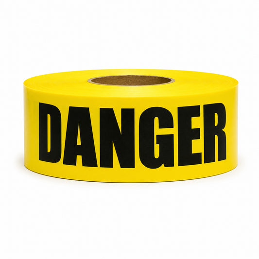 RUBAN DE BARRICADE -DANGER JAUNE - LS3101DY | Camro Industrial