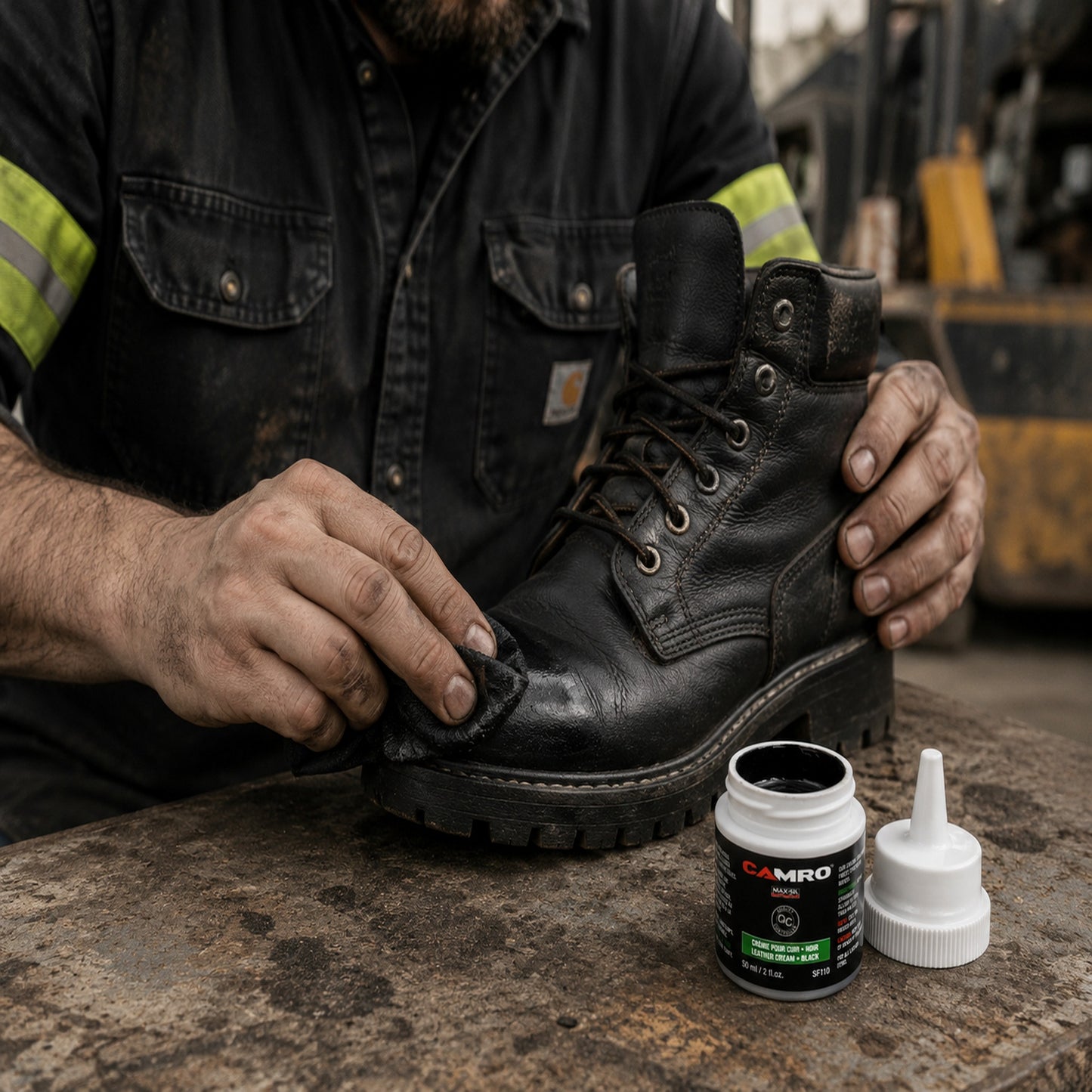 CRÈME À CIRAGE 50 ML - NOIR - SF110 | Camro Industrial