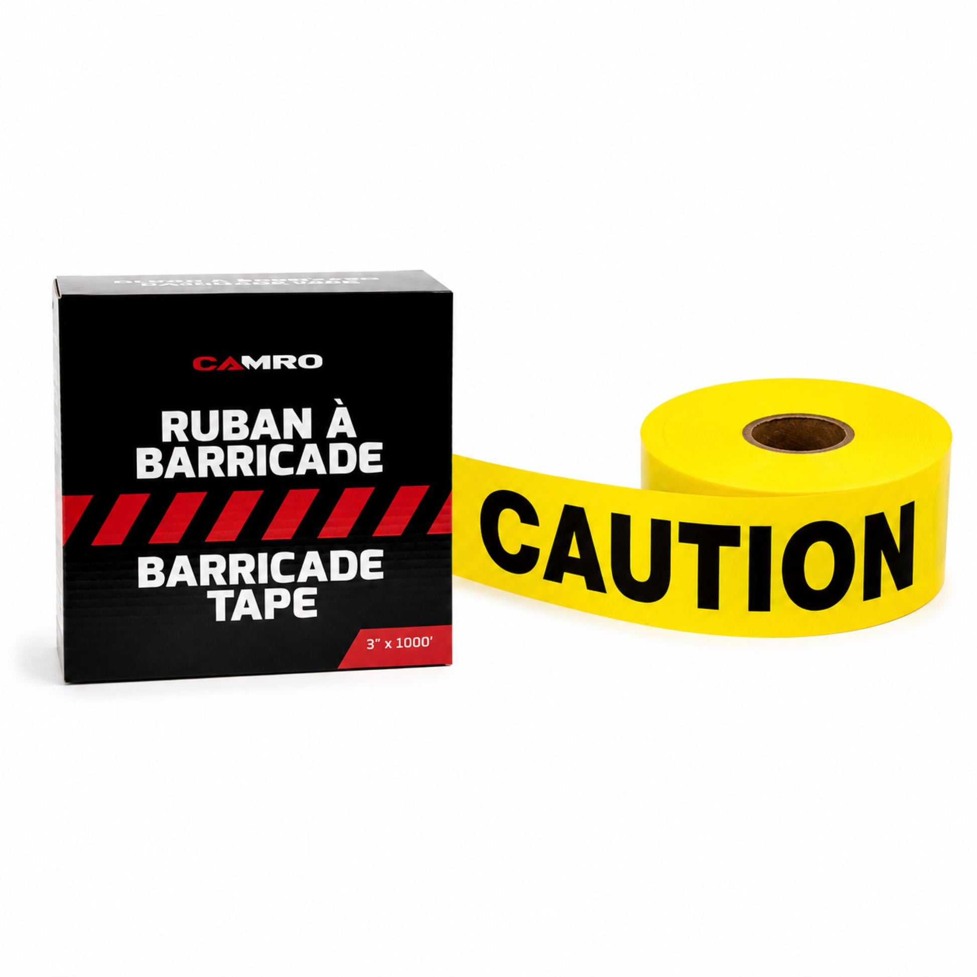 RUBAN DE BARRICADE -CAUTION JAUNE - LS3103CY | Camro Industrial