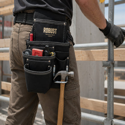 Sac à outils 4 poches avec porte marteau ROBUST - SF3314 | Camro Industrial