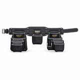 Ceinture à outils ROBUST 4 poches en cuir noir CamTech, 3 sacs et 9 poches, équipement de travail Camro Industrial