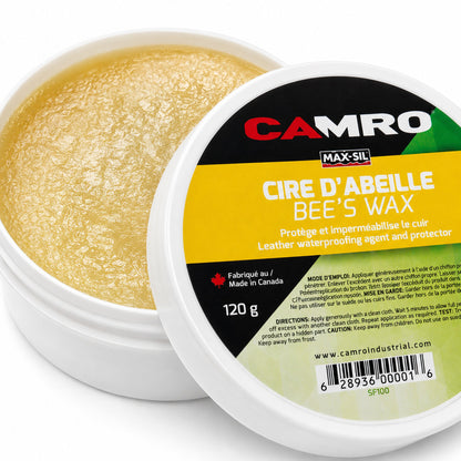 PÂTE IMPERMÉABILISANTE POUR CUIR - CIRE D'ABEILLE 120 G - SF100 | Camro Industrial