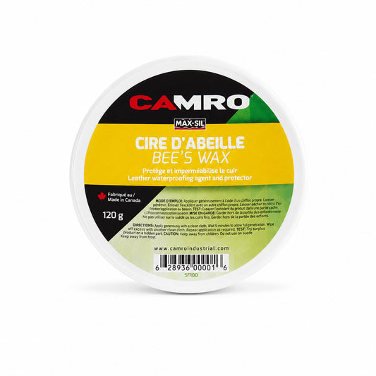 PÂTE IMPERMÉABILISANTE POUR CUIR - CIRE D'ABEILLE 120 G - SF100 | Camro Industrial