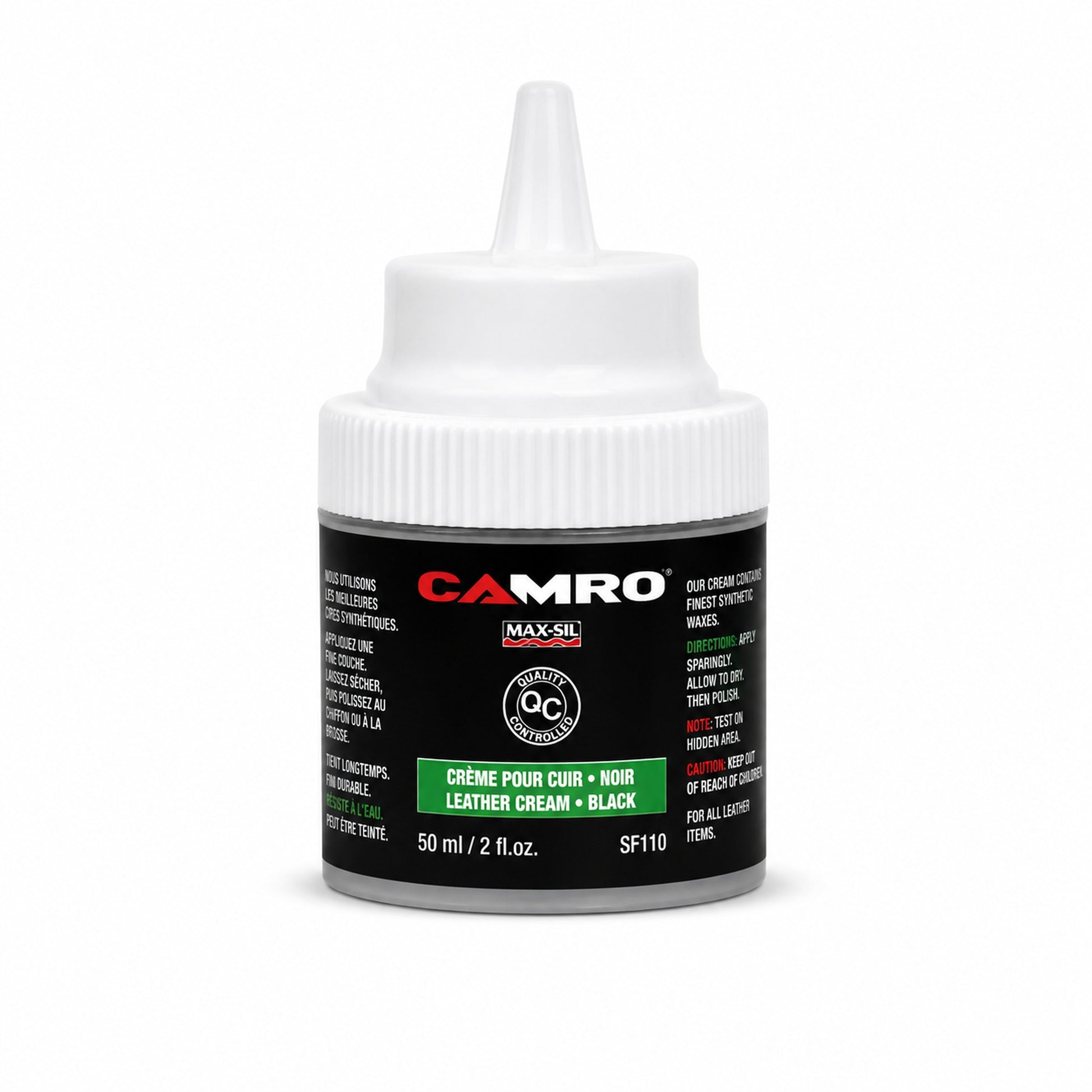 CRÈME À CIRAGE 50 ML - NOIR - SF110 | Camro Industrial