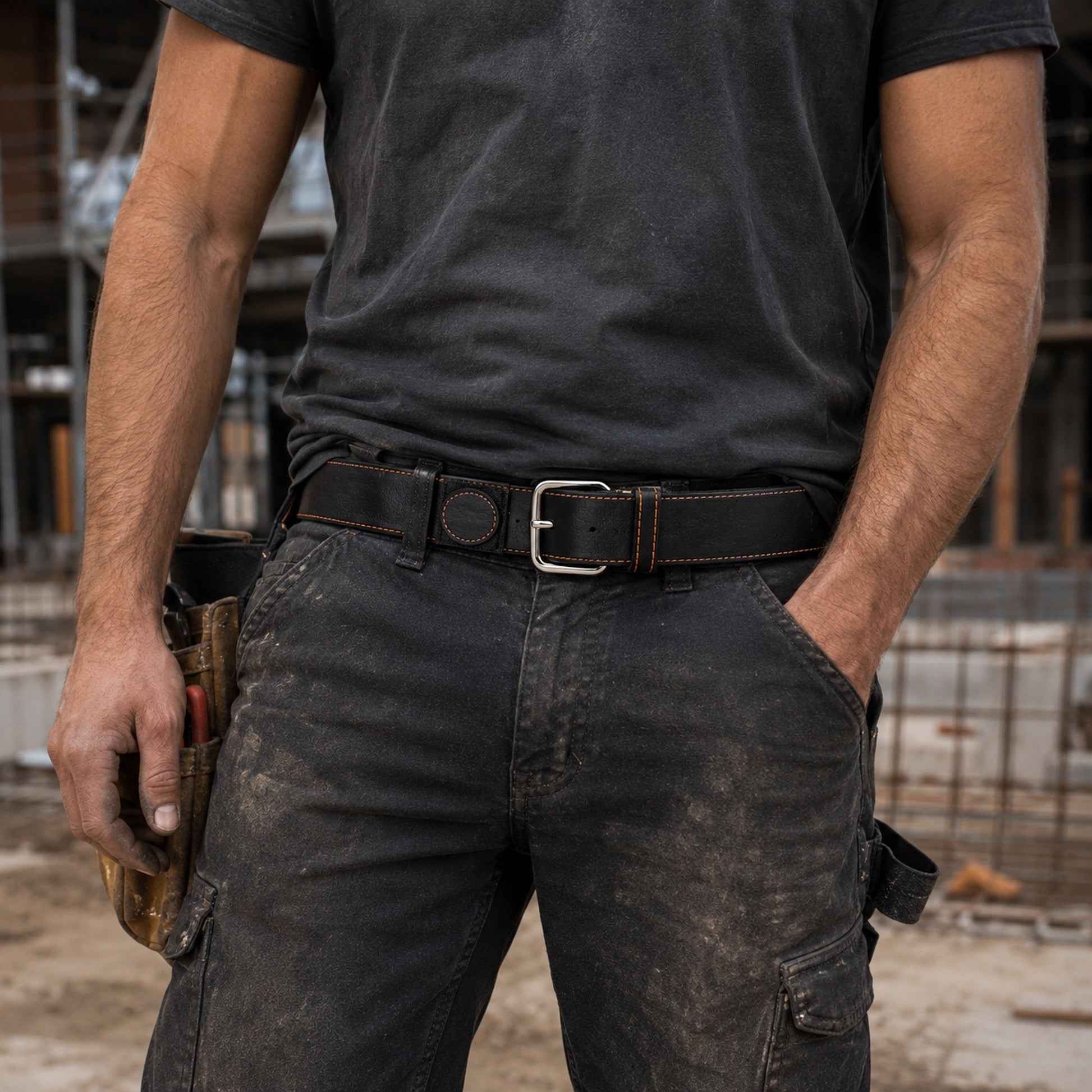 Ceinture extensible en cuir - Robust - SF327 | Camro Industrial