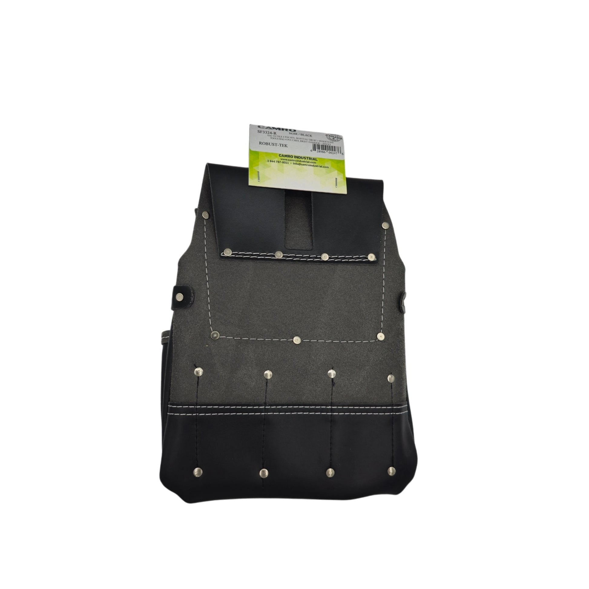 Sac à outils 4 poches avec porte marteau et insertion ROBUST - Camro Industrial