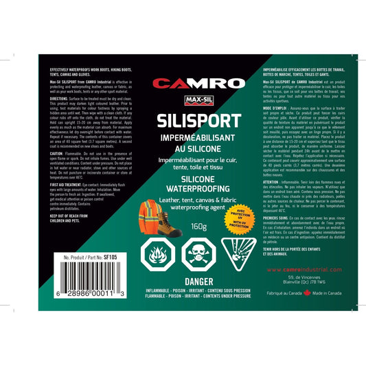 SILICONE EN AÉROSOL - SILISPORT 160 g - Camro Industrial